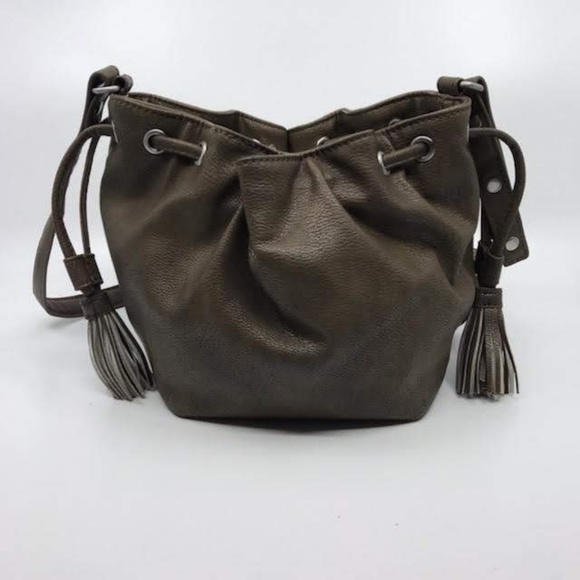 Ecco Handbags - ECCO DRAWSTRING BAG BROWN